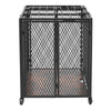 VEVOR 38 Inch Heavy Duty Dog Crate, Max Load 250 lbs, Foldable Indestructible Escape-Proof Dog Kennel Indoor for High Anxiety Small & Medium Breeds, Steel Pet Cage with Double Doors & Lockable Wheels