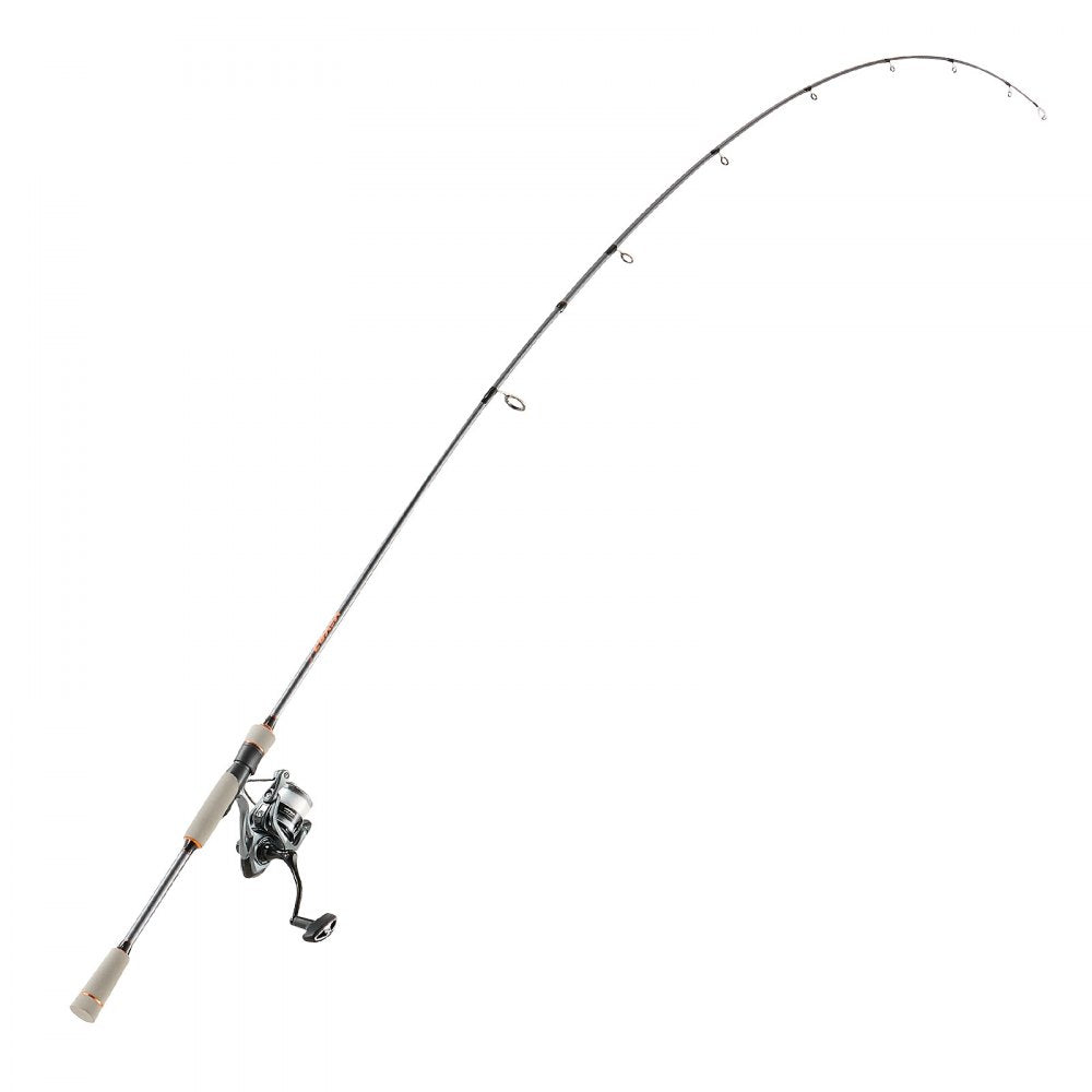 VEVOR Rod and Fishing Reel Combo, IM6 Fiberglass & Carbon Fiber Spinning Rod and Reel Combo, Bass Fishing Pole with 6.5 ft Two-Piece Rods, 6+1 Ball Bearings, Stainless Steel Guides with Ceramic Rings