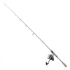 VEVOR Rod and Fishing Reel Combo, IM6 Fiberglass & Carbon Fiber Spinning Rod and Reel Combo, Bass Fishing Pole with 6.5 ft Two-Piece Rods, 6+1 Ball Bearings, Stainless Steel Guides with Ceramic Rings