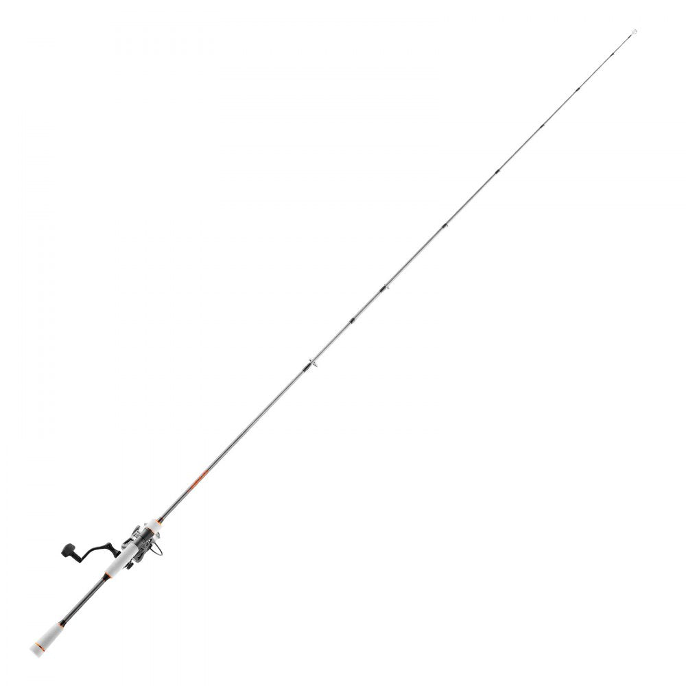 VEVOR Rod and Fishing Reel Combo, IM6 Carbon Fiber Spinning Rod and Reel Combo, Bass Fishing Pole with 6.5 ft Two-Piece Rods, 7+1 Ball Bearings, EVA Handle, Stainless Steel Guides with Ceramic Rings