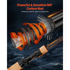 VEVOR Rod and Fishing Reel Combo, IM7 Carbon Fiber Baitcasting Rod and Reel Combo, Bass Fishing Pole with 6+1 BB System, 7.0:1 Gear Ratio, Cork Handle, Stainless Steel Guides with Ceramic Rings