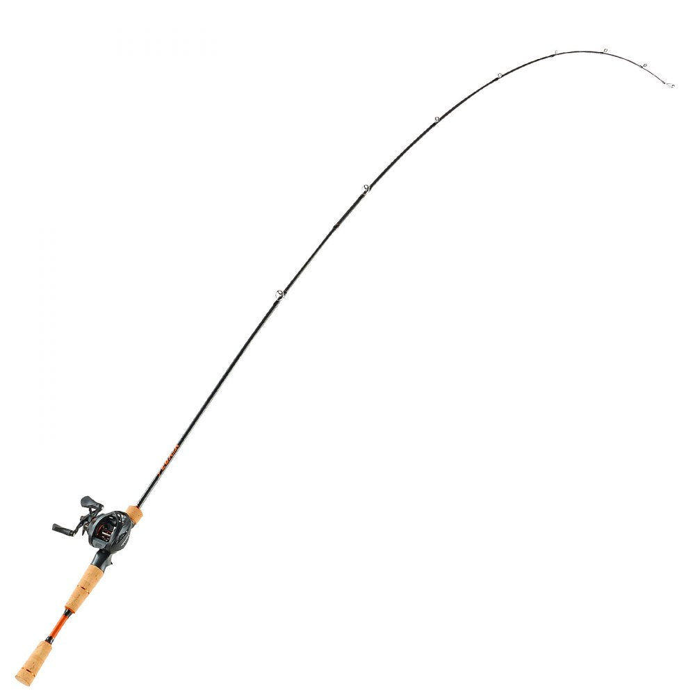 VEVOR Rod and Fishing Reel Combo, IM7 Carbon Fiber Baitcasting Rod and Reel Combo, Bass Fishing Pole with 6+1 BB System, 7.0:1 Gear Ratio, Cork Handle, Stainless Steel Guides with Ceramic Rings