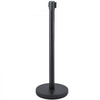 VEVOR Crowd Control Stanchion, Set of 6 Pieces Stanchion Set, Stanchion Set with 6.6 ft/2 m Red Retractable Belt, Crowd Control Barrier with Rubber Base – Easy Connect Assembly for Crowd Control (Blac