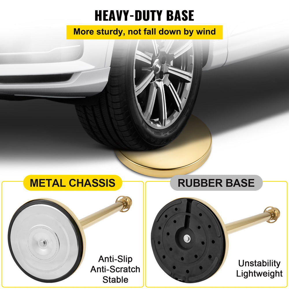 Heavy-duty base comparison and anti-slip/anti-scratch base features