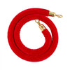 VEVOR 2 Pcs Red Velvet Stanchion Ropes, 5 ft Crowd Control Stanchion Red Velvet Ropes with Gold Hooks, Post Queue Barrier Carpet Rope for Carpet Events Movie Theaters Grand Openings Hotels Party