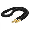 VEVOR 2 Pcs Black Velvet Stanchion Ropes, 5 ft Crowd Control Stanchion Black Velvet Ropes with Gold Hooks, Post Queue Barrier Carpet Rope for Carpet Events Movie Theaters Grand Openings Hotels Party