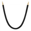 VEVOR 2 Pcs Black Velvet Stanchion Ropes, 5 ft Crowd Control Stanchion Black Velvet Ropes with Gold Hooks, Post Queue Barrier Carpet Rope for Carpet Events Movie Theaters Grand Openings Hotels Party