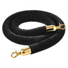 VEVOR 4 Pcs Black Velvet Stanchion Ropes, 5 ft Crowd Control Stanchion Black Velvet Ropes with Gold Hooks, Post Queue Barrier Carpet Rope for Carpet Events Movie Theaters Grand Openings Hotels Party