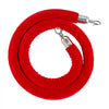 VEVOR 2 Pcs Red Velvet Stanchion Ropes, 5 ft Crowd Control Stanchion Red Velvet Ropes with Silver Hooks, Post Queue Barrier Carpet Rope for Carpet Events Movie Theaters Grand Openings Hotels Party