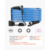 VEVOR 50FT Heated Water Hose for RV Antifreeze to -45°F Drinking Water Hose, 1/2" ID, Smooth Surface, Built-in Thermostat, Freeze & Leak-Proof, Lead and BPA Free, Fast Heating for RV Camping Garden