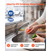 VEVOR 75FT Heated Water Hose for RV -45°F Anti Freeze Drinking Water Hose, 1/2" ID, Smooth Surface, with Leakage Protection GFCI, Built-in Thermostat, Freeze & Leak-Proof, Lead and BPA Free for RVs