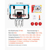 VEVOR Kids Basketball Hoop, Mini Basketball Goal with Electronic Scoreboard, Over The Door Basketball Hoop with Scoring & Music Accompaniment Functions, LED Light, Indoor Basketball Hoop for Kids 3+