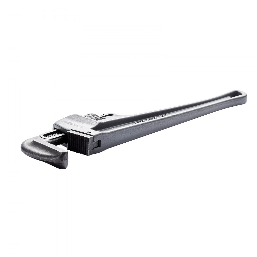 VEVOR 3-Piece Pipe Wrench Set, 10" 14" 18" Aluminum Straight Pipe Wrench, Adjustable Plumbing Wrench, with High Strength Jaw and Ergonomic Handle, Hangable Design, for Water Pipes, Automotive Repairs