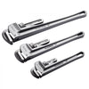 VEVOR 3-Piece Pipe Wrench Set, 10" 14" 18" Aluminum Straight Pipe Wrench, Adjustable Plumbing Wrench, with High Strength Jaw and Ergonomic Handle, Hangable Design, for Water Pipes, Automotive Repairs