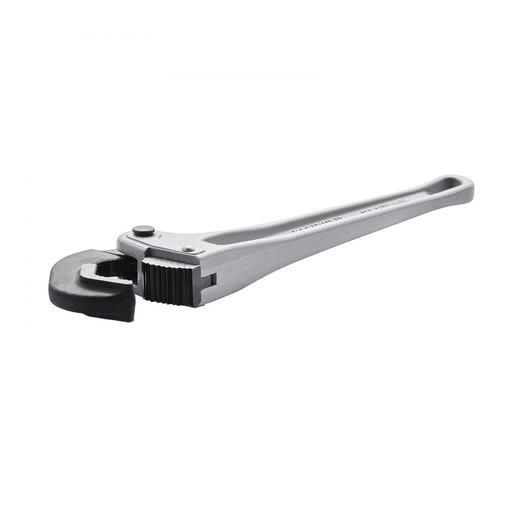 VEVOR Pipe Wrench, 14" Aluminum Straight Pipe Wrench, Automatic Jaw Adjustment, Adjustable Plumbing Wrench, Easy to Carry, Ergonomic Handle, Hangable Design, for Water Pipes, Automotive Repairs
