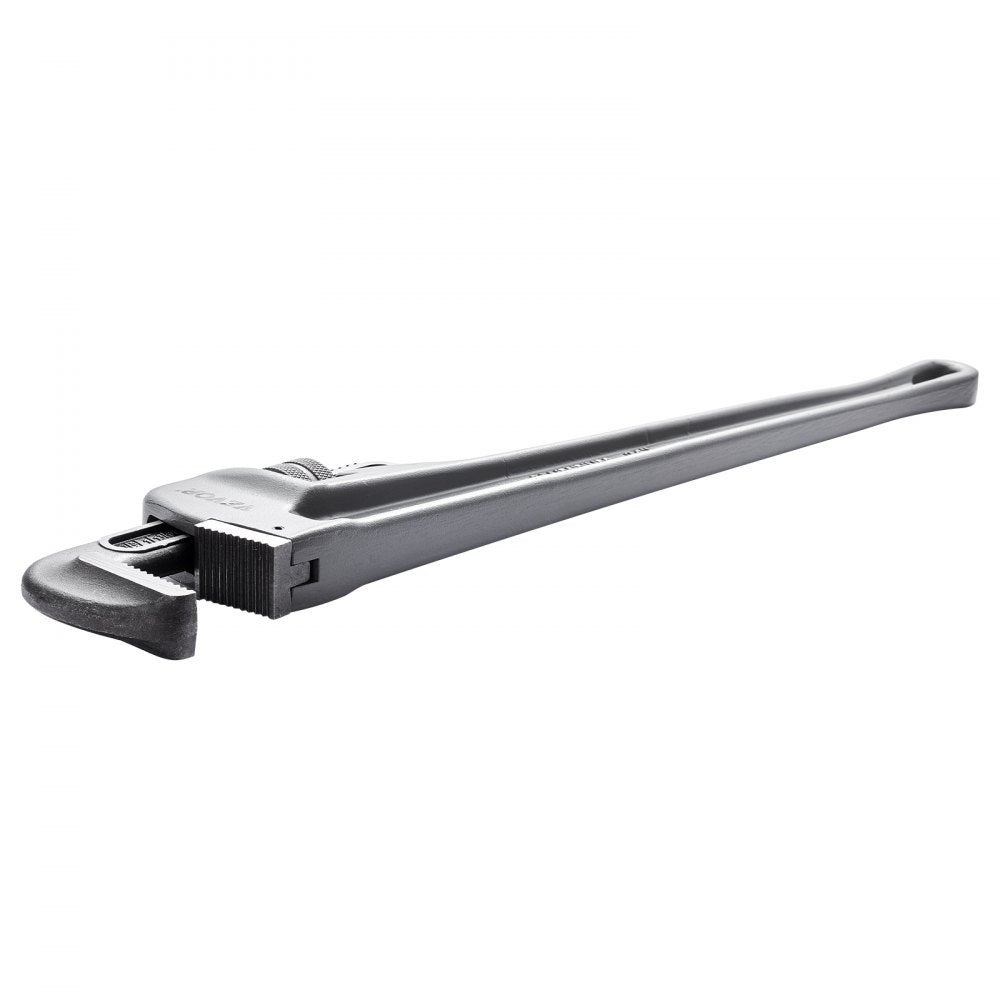 VEVOR Pipe Wrench, 24" Aluminum Straight Pipe Wrench, Adjustable Plumbing Wrench, with High Strength Jaw and Ergonomic Handle, Easy to Carry, Hangable Design, for Water Pipes, Automotive Repairs