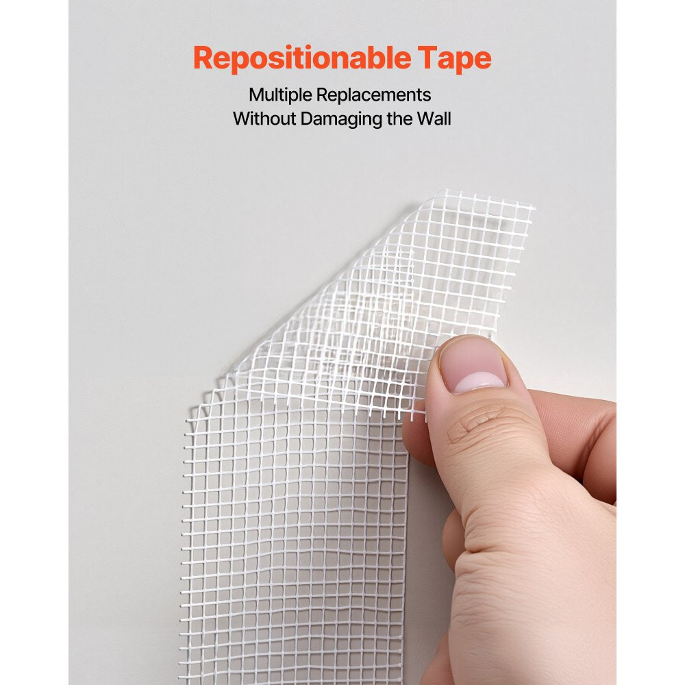 VEVOR Drywall Mesh Tape, 1.97 inch W x 147.64 ft L Self-Adhesive Fiberglass Drywall Joint Tape, 36 Rolls Dry Wall Patch for Easy Sheetrock Ceiling Crack Repair, to Achieve Smooth Even Wall Surface