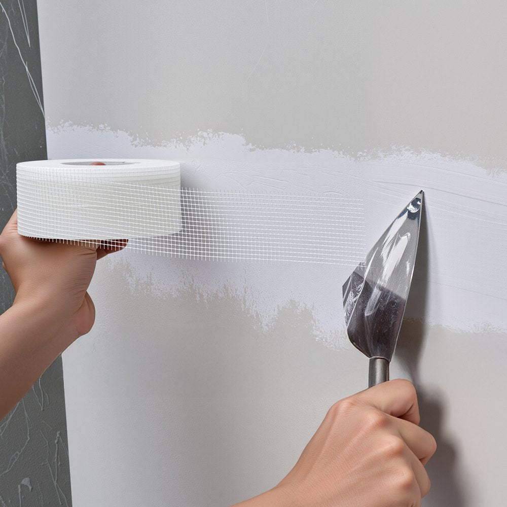VEVOR Drywall Mesh Tape, 1.97 inch W x 147.64 ft L Self-Adhesive Fiberglass Drywall Joint Tape, 36 Rolls Dry Wall Patch for Easy Sheetrock Ceiling Crack Repair, to Achieve Smooth Even Wall Surface