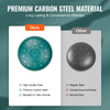 VEVOR Steel Tongue Drum, 12 in & 13 Notes, C Major Steel Drum for Outside Garden, with 2 Mallets & Carry Bag, Hand Pan Drum Percussion Instrument for Meditation Musical Education Yoga, Green