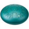 VEVOR Steel Tongue Drum, 12 in & 13 Notes, C Major Steel Drum for Outside Garden, with 2 Mallets & Carry Bag, Hand Pan Drum Percussion Instrument for Meditation Musical Education Yoga, Green