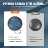VEVOR Steel Tongue Drum, 14 in & 15 Notes, Rain Drum for Outside Garden, C Major Key, Tank Drum with 2 Mallets & Carry Bag, Hand Pan Drum Percussion Instrument for Musical Education Yoga, Navy Blue