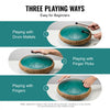 VEVOR Steel Tongue Drum, 14 in & 15 Notes, Rain Drum for Outside Garden, D Major Key, Tank Drum with 2 Mallets & Carry Bag, Hand Pan Drum Percussion Instrument for Musical Education Yoga, Green