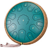 VEVOR Steel Tongue Drum, 14 in & 15 Notes, Rain Drum for Outside Garden, D Major Key, Tank Drum with 2 Mallets & Carry Bag, Hand Pan Drum Percussion Instrument for Musical Education Yoga, Green