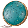 VEVOR Steel Tongue Drum, 14 in & 15 Notes, Rain Drum for Outside Garden, C Major Key, Tank Drum with 2 Mallets & Carry Bag, Hand Pan Drum Percussion Instrument for Musical Education Yoga, Green