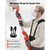 VEVOR Drywall Sander, 1150W Electric Drywall Sander, Popcorn Ceiling Removal Tool with Vacuum Dust Collection, 5 Variable Speed 800-1700 RPM, LED Light, Foldable & Extendable Handle, 15 Sanding Discs