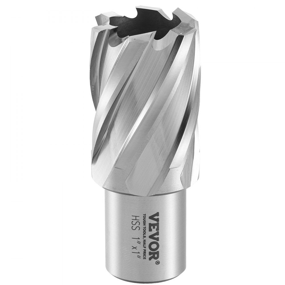 VEVOR Annular Cutter Set, 13 pcs Weldon Shank Mag Drill Bits, 7/16" to 1-1/16" Cutting Diameter, 1" Cutting Depth, M2AL HSS, 2 Pilot Pins, Hex Wrench and Portable Case, for Using with Magnetic Drills