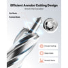 VEVOR Annular Cutter Set, 5 pcs Weldon Shank Mag Drill Bits Kit, 1" Cutting Depth, 1/2" Cutting Diameter, HSS, 3 Drill Bits with 2 Pilot Pins and 3 Plastic Cases, for Magnetic Drills, Steel, Aluminum