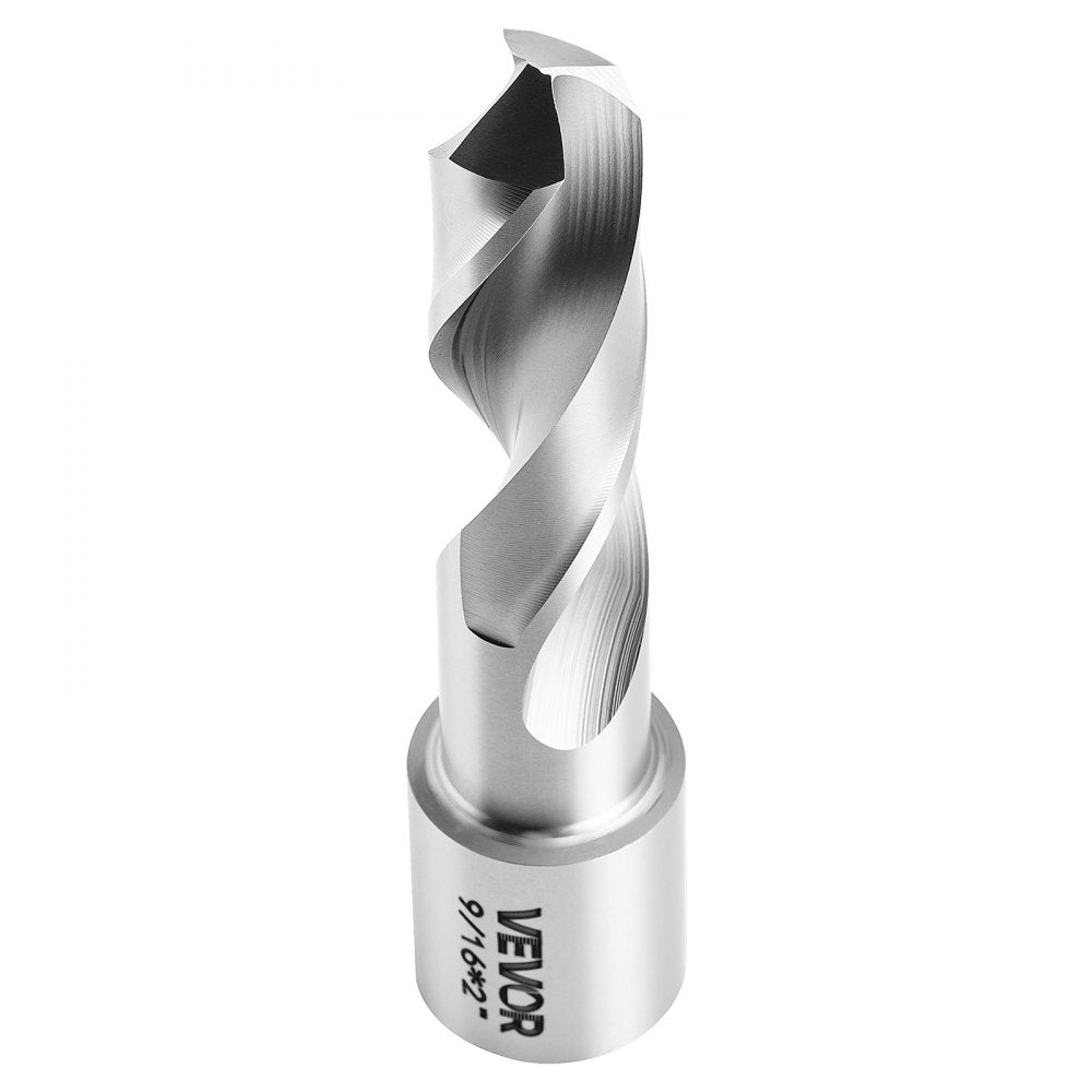 VEVOR Annular Cutter Set, 6 pcs Weldon Shank Mag Drill Bits Kit, 2" Cutting Depth,1/4" to 9/16" Cutting Diameter, HSS, 6 Drill Bits with Plastic Case, for Magnetic Drills, Steel, Aluminum, Copper