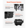 VEVOR 1.1 HP Shallow Well Pump with Pressure Tank, 120V 1320 GPH, Plastic Irrigation Jet Pump with 5-Gal Tank, Automatic Water Booster Transfer System, 20/40 PSI Pressure Switch, for Home Garden Lawn