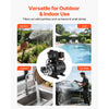 VEVOR 1.1 HP Shallow Well Pump with Pressure Tank, 120V 1320 GPH, Plastic Irrigation Jet Pump with 5-Gal Tank, Automatic Water Booster Transfer System, 20/40 PSI Pressure Switch, for Home Garden Lawn