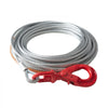VEVOR Galvanized Steel Winch Cable, 3/8 Inch x 75 Feet 15,200 lbs Breaking Strength, Wire Winch Rope with Swivel Hook, Towing Cable Heavy Duty, Universal Fit for SUV, Large Off-Road Vehicle, Truck