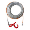 VEVOR Galvanized Steel Winch Cable, 3/8 Inch x 100 Feet 15,200 lbs Breaking Strength, Wire Winch Rope with Swivel Hook, Towing Cable Heavy Duty, Universal Fit for SUV, Large Off-Road Vehicle, Truck