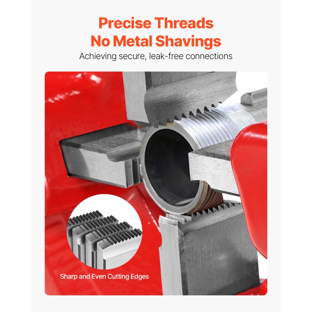 VEVOR Threading Machine Dies, 1"-2" NPT Pipe Dies(4 Packs), Right-Handed HSS Pipe Threading Dies, Fit VEVOR Split-Type Machines, RIDGID Universal Die Heads 504A, 711, 713, 811A, 815A, 816, 817, 842