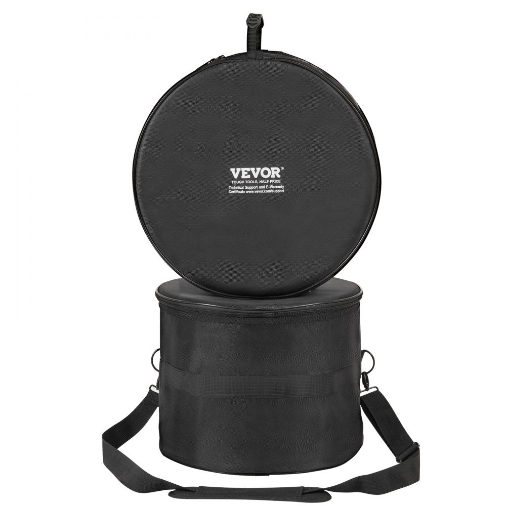 VEVOR 5-Piece Drum Bag Kit, Durable 1680D Oxford Material, Cushioned Cases with 1.5m Removable Shoulder Strap and Carry Handles, Collapsible, Fits 22'' Bass, 12''/13''/16'' Toms, 14'' Snare