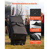 VEVOR Electronic Drum Kit Bag, 600D, Padded Drum Bag with Wheels, Large 36.2 x 16.5 x 16.1 in Interior, Lightweight Travel Case with Detachable Dividers, Multiple Pockets, for Electric Drums, Black