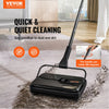 VEVOR Carpet Sweeper, 7.87 in Sweeping Paths, Floor Sweeper Manual Non Electric, 300 ml Dustbin Capacity with Comb for Home Office Rugs Hardwood Surfaces Wood Floors Laminate, Cleans Dust Pet Hair