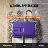 VEVOR Carpet Sweeper Manual, Floor Sweeper with 300 ml Dustbin Capacity Easy to Empty, 6.7 inch Cleaning Width for Home Office Carpets Pet Hair Dust, Purple