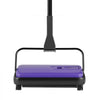 VEVOR Carpet Sweeper Manual, Floor Sweeper with 300 ml Dustbin Capacity Easy to Empty, 6.7 inch Cleaning Width for Home Office Carpets Pet Hair Dust, Purple