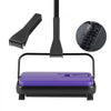 VEVOR Carpet Sweeper Manual, Floor Sweeper with 300 ml Dustbin Capacity Easy to Empty, 6.7 inch Cleaning Width for Home Office Carpets Pet Hair Dust, Purple