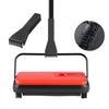 VEVOR Carpet Sweeper Manual, Floor Sweeper with 300 ml Dustbin Capacity Easy to Empty, 6.7 inch Cleaning Width for Home Office Carpets Pet Hair Dust, Red