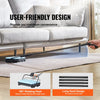 VEVOR Carpet Sweeper Manual, Floor Sweeper with 300 ml Dustbin Capacity Easy to Empty, 6.7 inch Cleaning Width for Home Office Carpets Pet Hair Dust, Blue