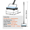 VEVOR Carpet Sweeper Manual, Floor Sweeper with 300 ml Dustbin Capacity Easy to Empty, 6.7 inch Cleaning Width for Home Office Carpets Pet Hair Dust, Blue
