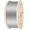 VEVOR 316 Stainless Steel Wire Rope 500ft Length, Steel Wire Cable 3/16 Inch, Steel Cable Railing Decking With 1x19 Strands Construction, 4700lbs Breaking Strength For Stair, Handrail, Clothesline