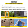 VEVOR 316 Stainless Steel Cable, 500FT Stainless Steel Wire Rope of 5/32 Inch Diameter and 1x19 Construction, 3300 LBS Breaking Strength Steel Cable for Outdoor Railing Decking DIY Balustrade