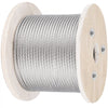 VEVOR 316 Stainless Steel Cable, 500FT Stainless Steel Wire Rope of 5/32 Inch Diameter and 1x19 Construction, 3300 LBS Breaking Strength Steel Cable for Outdoor Railing Decking DIY Balustrade