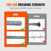 VEVOR T316 Deck Railing Cable, 1/8" Stainless Steel Wire Rope 300 ft with Cutter Kit, 7x7 Strands Construction Marine Aircraft Grade for Handrail Stair Decking Fence Outdoors